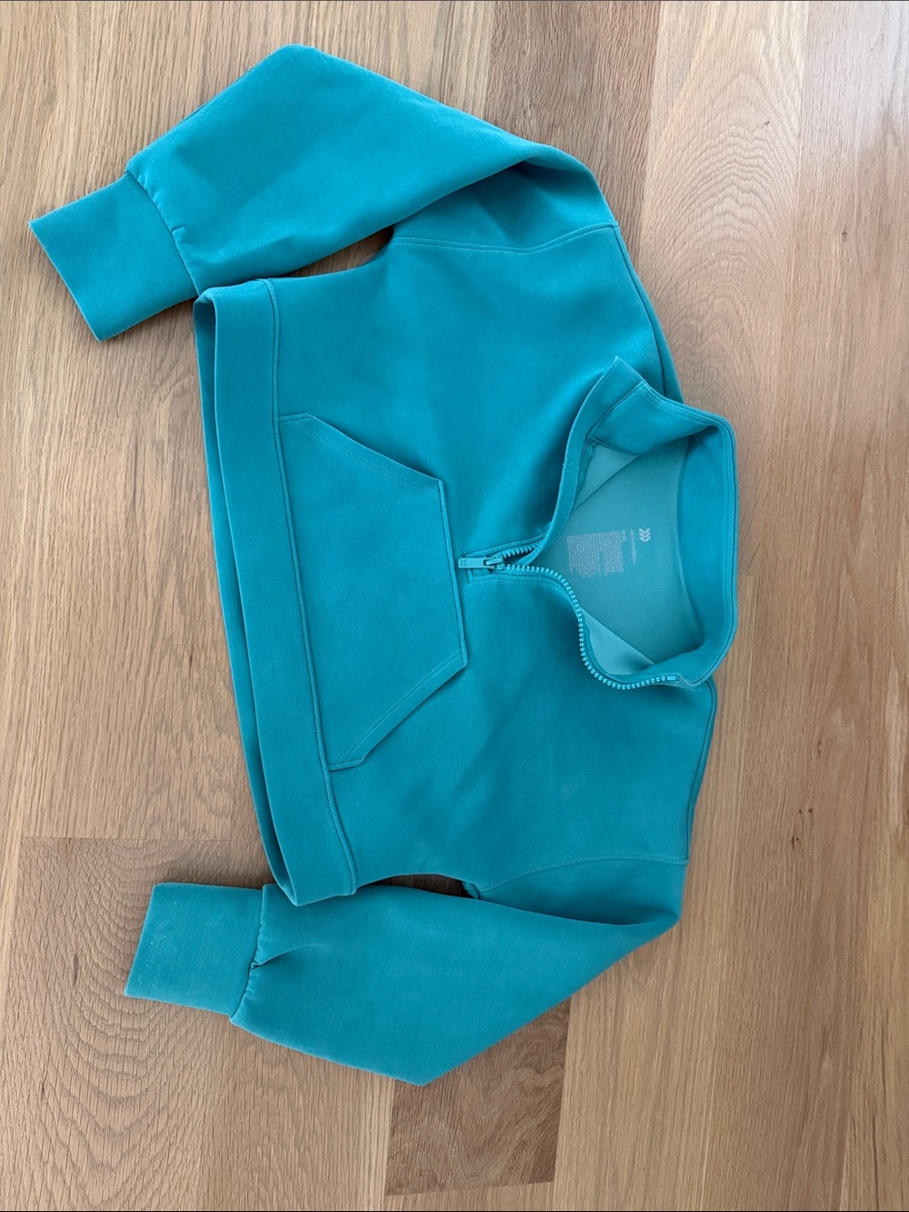 all in motion Teal Quarter-Zip Sweatshirt